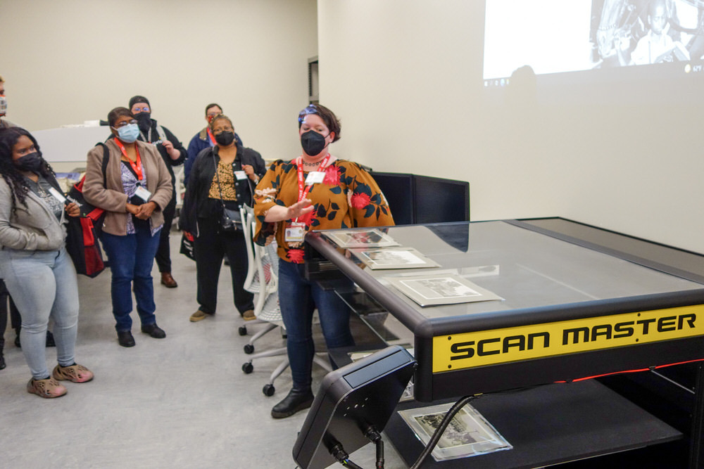 Scan Master digital scanning being demonstrated by Digital Maryland staff at a conference