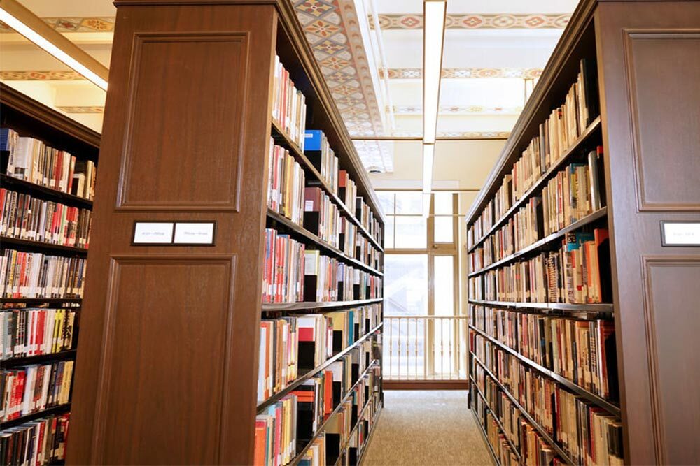 Social Science & History Department bookshelves