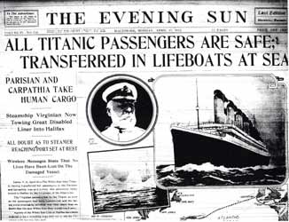 Titanic Headline