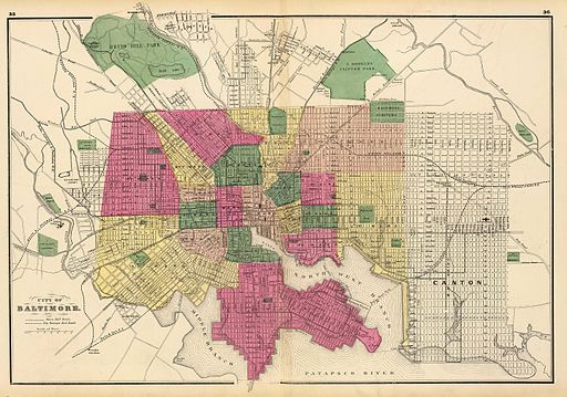 Baltimore map 1873